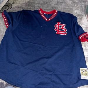 Ozzie Smith St. Louis Cardinals 1994 Pull-over Jersey Mitchell Ness 6XLB